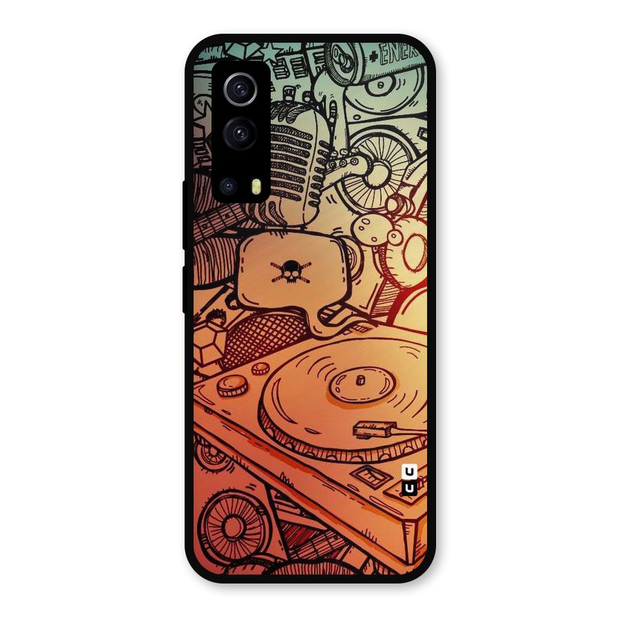 Vinyl Design Metal Back Case for iQOO Z3