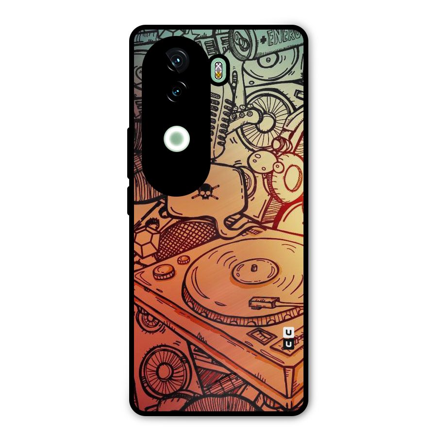 Vinyl Design Metal Back Case for iQOO Z9s