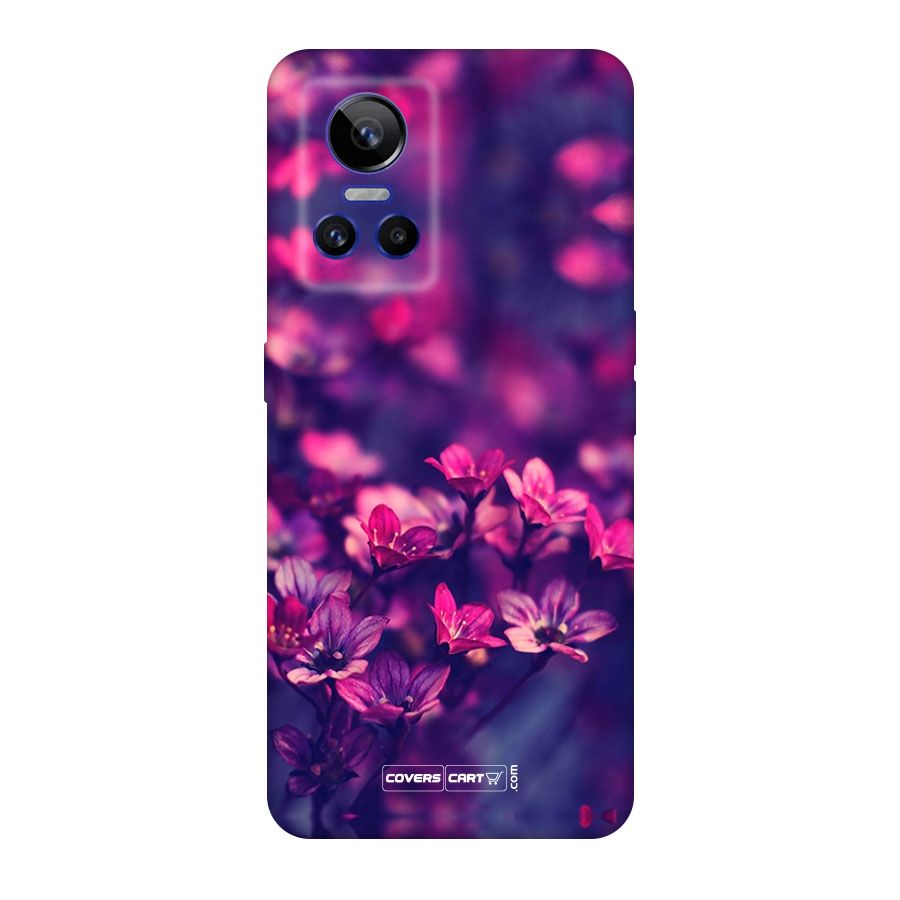 Violet Floral Original Polycarbonate Back Case for Realme GT Neo 3
