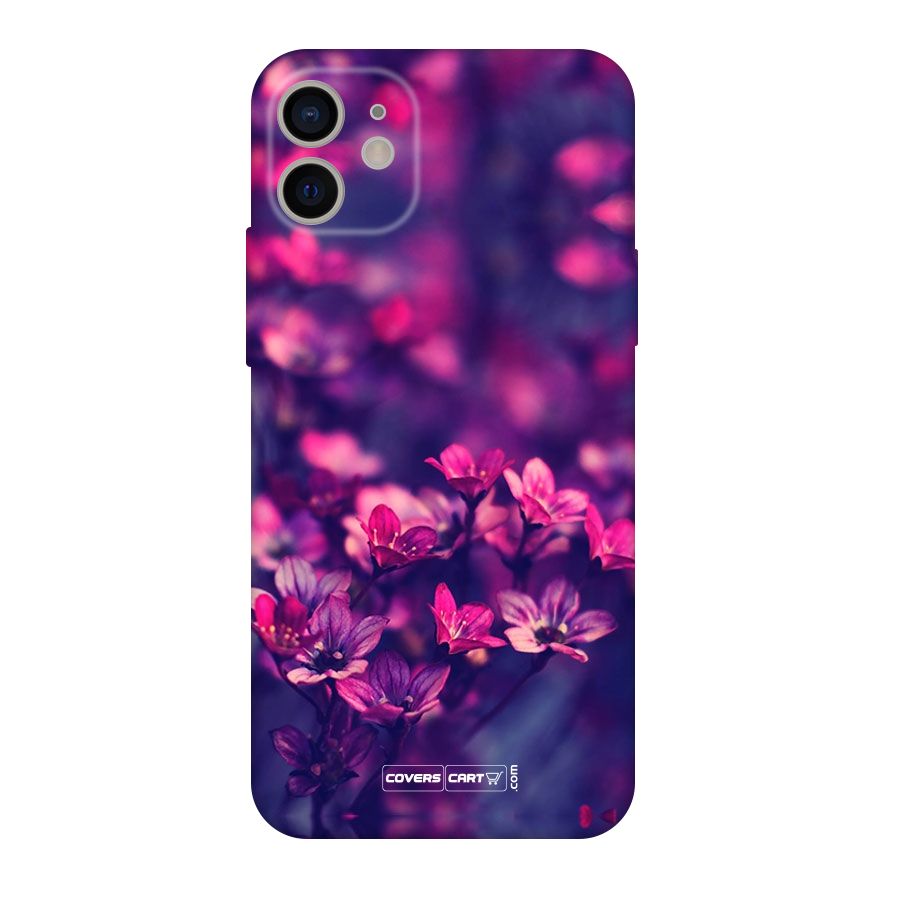 Violet Floral Original Polycarbonate Back Case for iPhone 11
