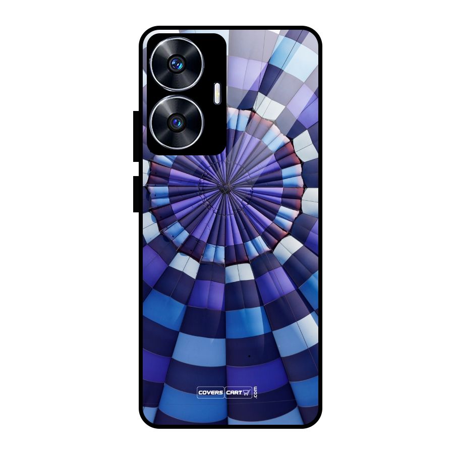 Violet Wonder Glass Back Case for Realme Narzo N55