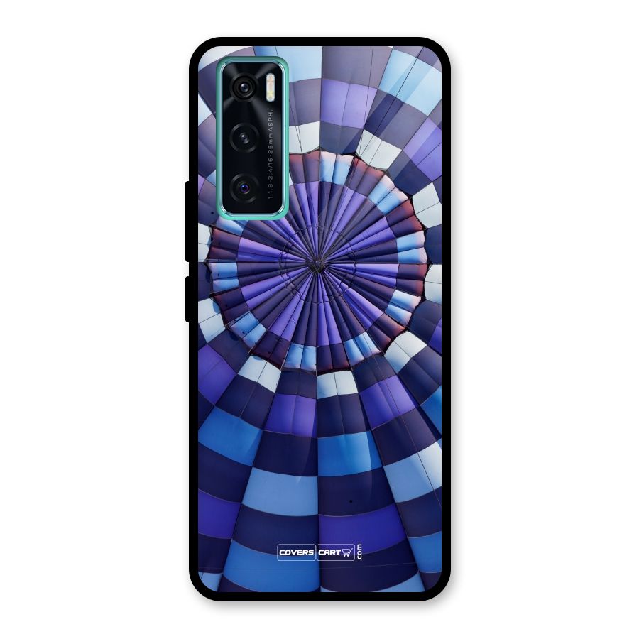 Violet Wonder Glass Back Case for Vivo V20 SE