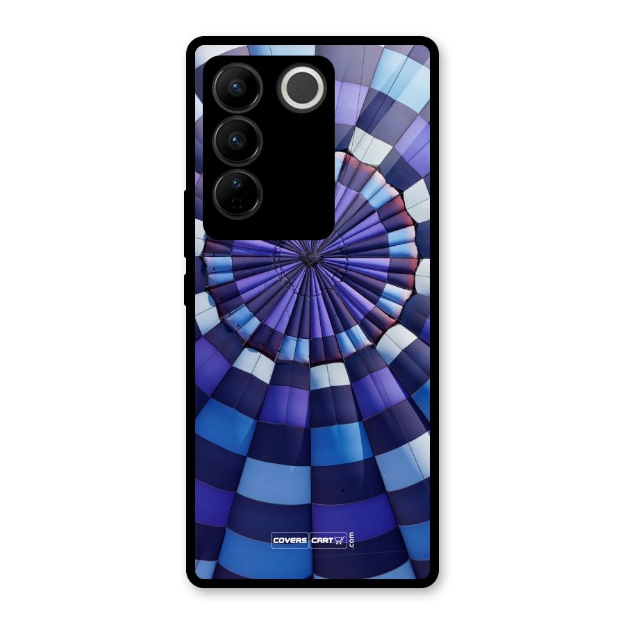 Violet Wonder Glass Back Case for Vivo V27 Pro