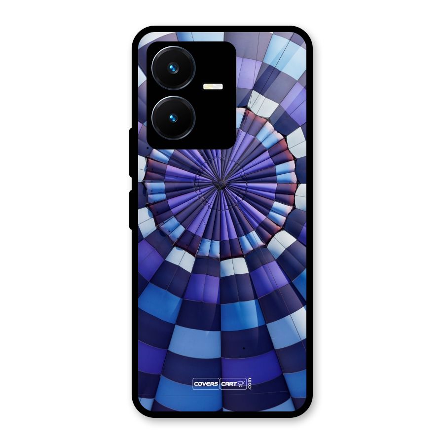 Violet Wonder Glass Back Case for Vivo Y22s