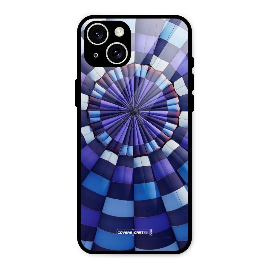 Violet Wonder Glass Back Case for iPhone 15 Plus