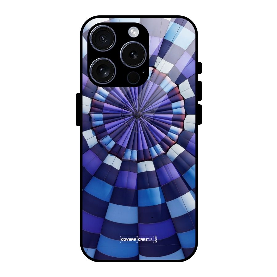 Violet Wonder Glass Back Case for iPhone 15 Pro