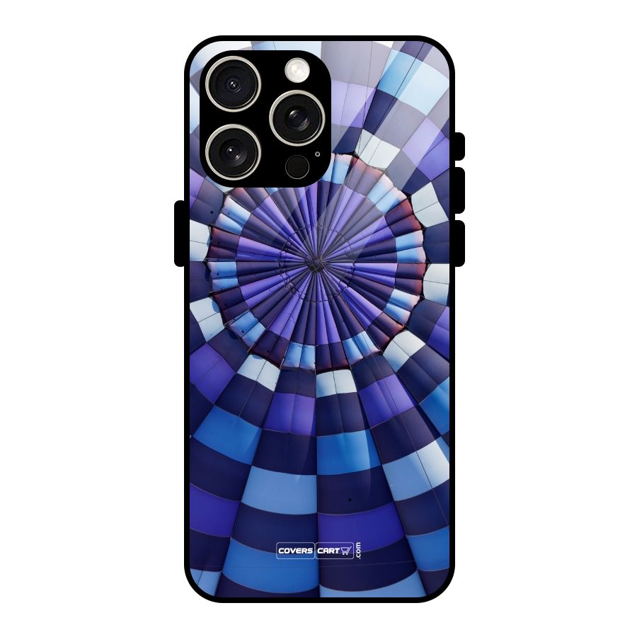 Violet Wonder Glass Back Case for iPhone 15 Pro Max