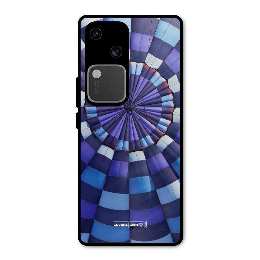 Violet Wonder Metal Back Case for Vivo V30 Pro