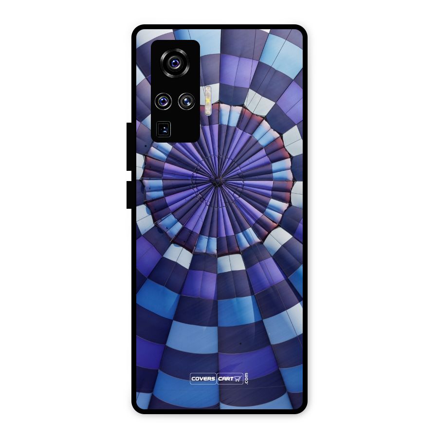 Violet Wonder Metal Back Case for Vivo X50 Pro