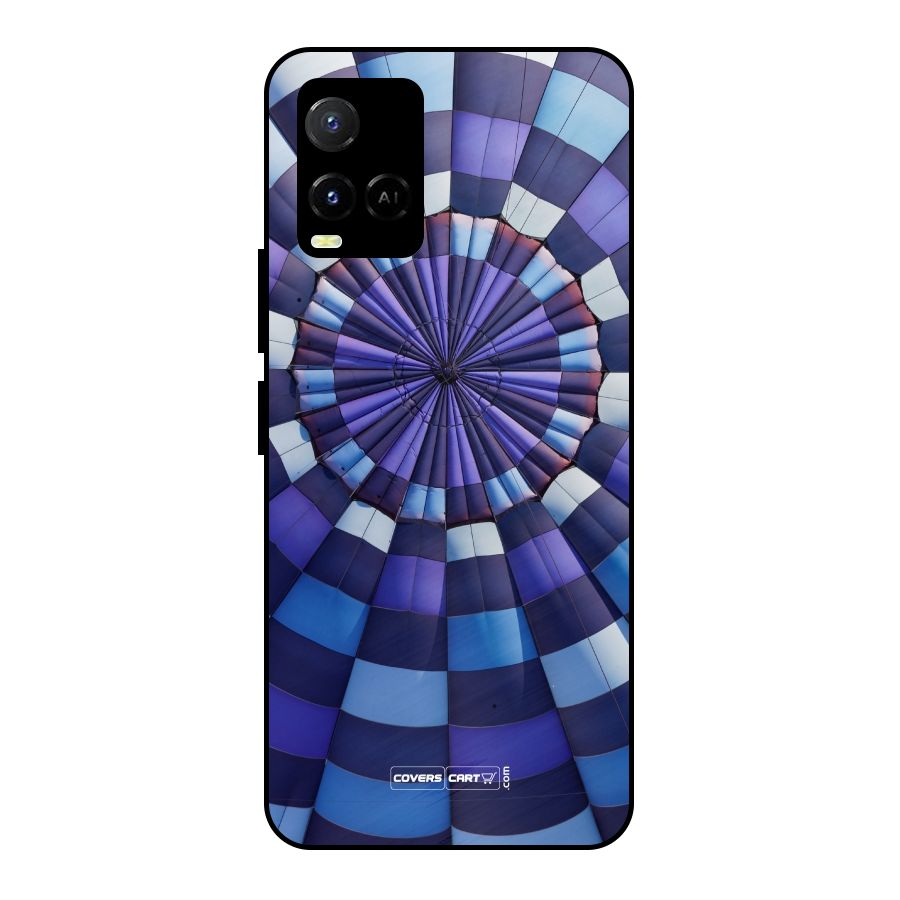 Violet Wonder Metal Back Case for Vivo Y21A