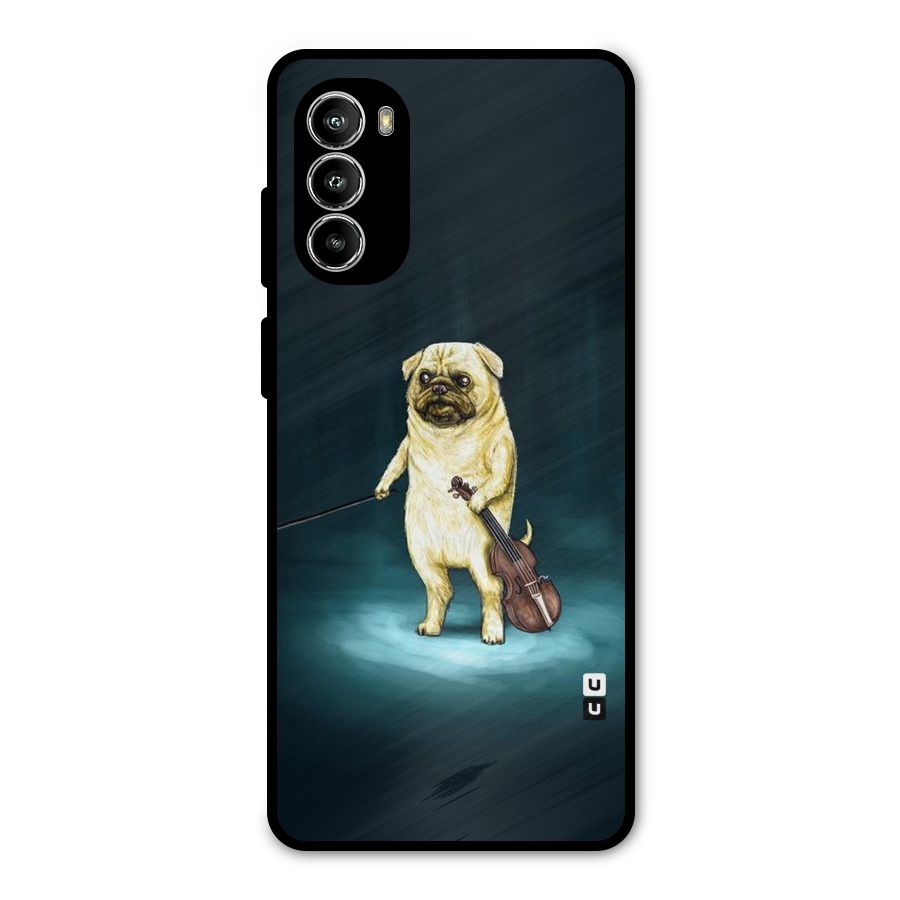 Violin Master Metal Back Case for Moto G52