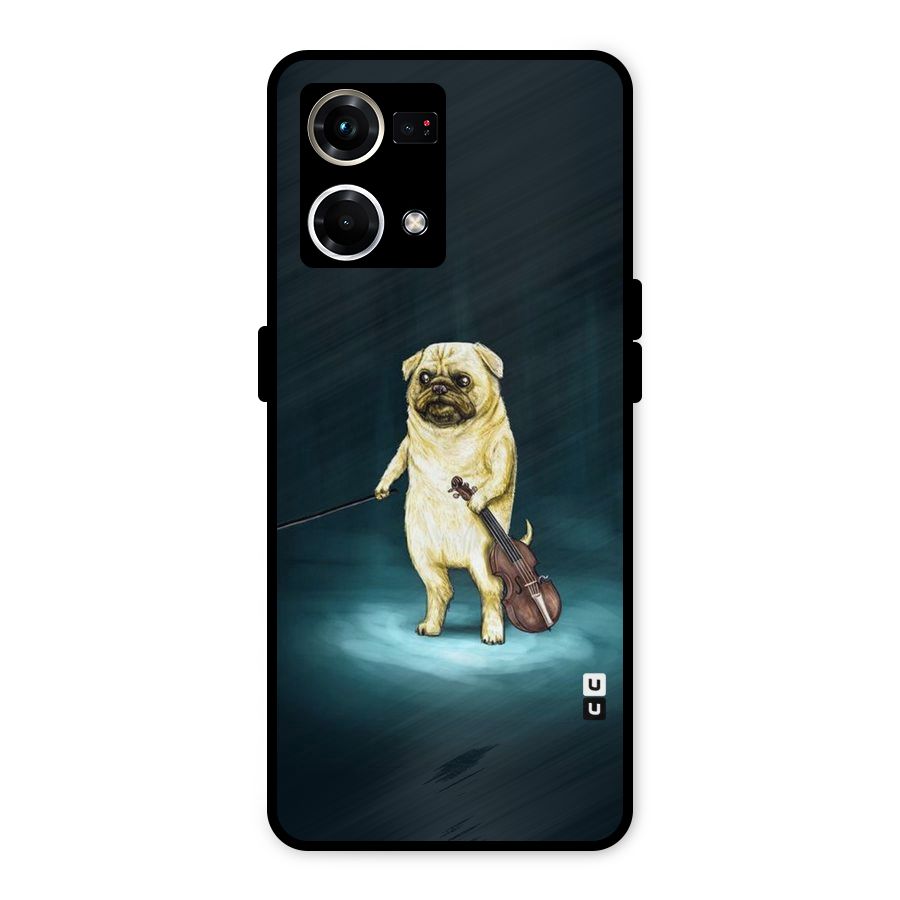 Violin Master Metal Back Case for Oppo F21 Pro 4G