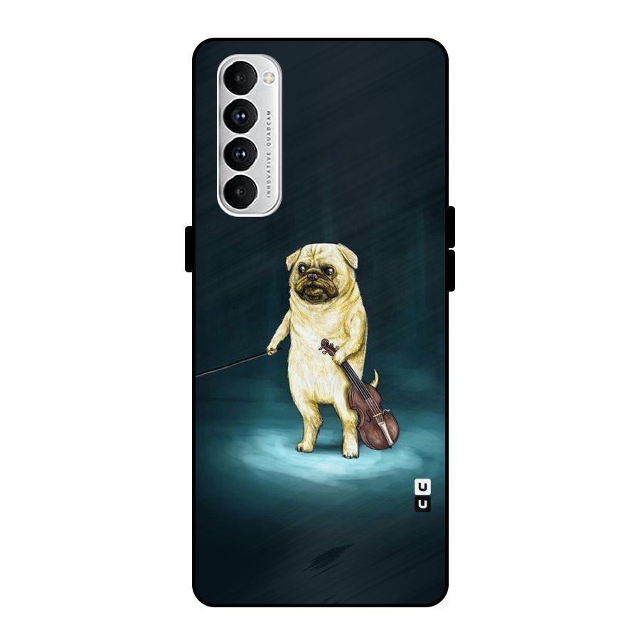 Violin Master Metal Back Case for Oppo Reno4 Pro