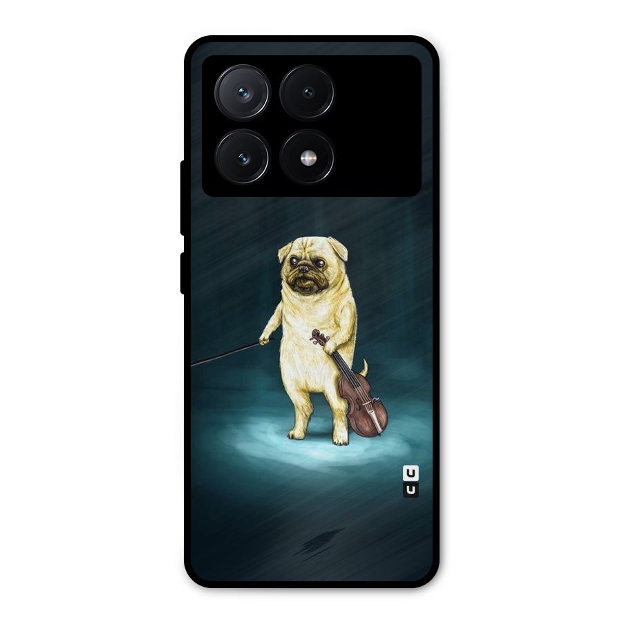Violin Master Metal Back Case for Poco X6 Pro