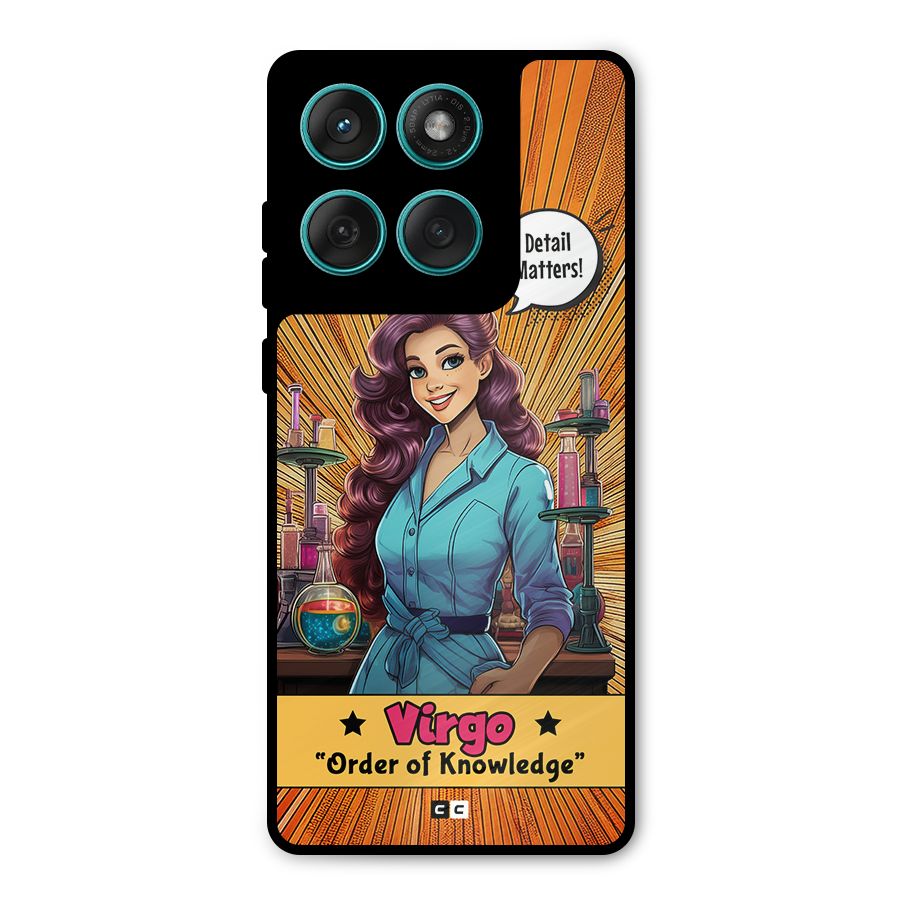 Virgo Order Metal Back Case for Motorola Edge 60