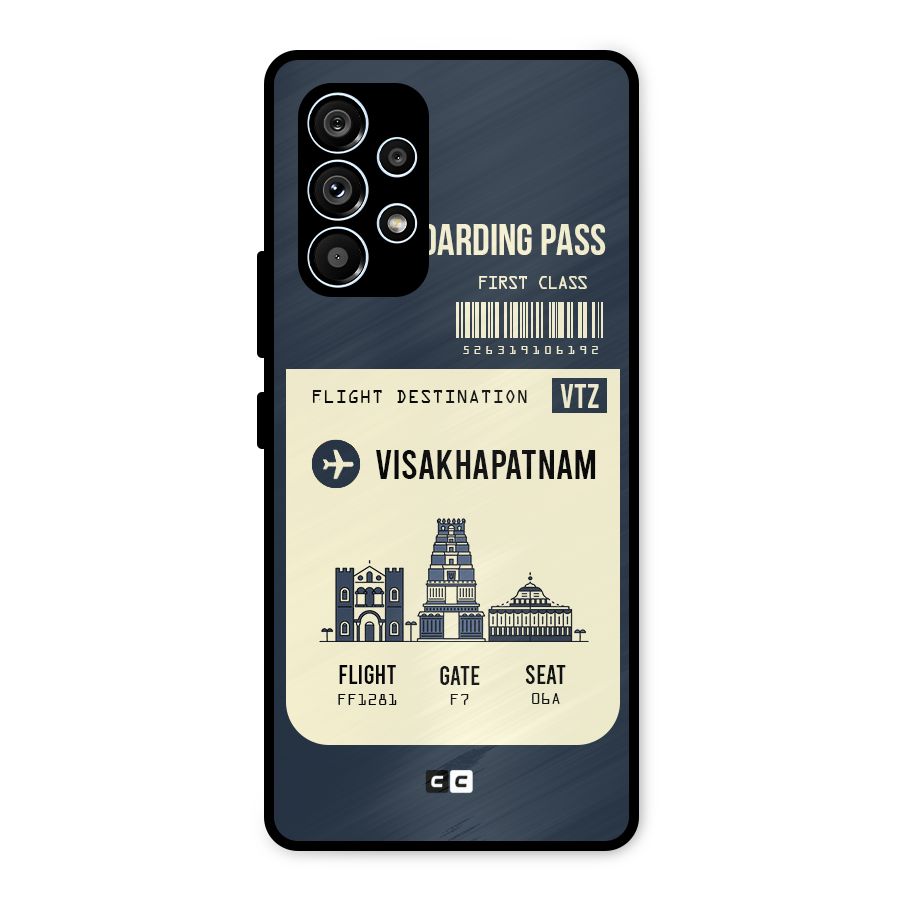 Vishakapatnam Boarding Pass Metal Back Case for Galaxy A53 5G