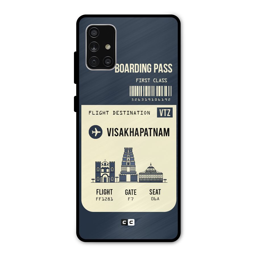 Vishakapatnam Boarding Pass Metal Back Case for Galaxy A71