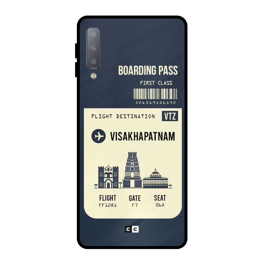 Vishakapatnam Boarding Pass Metal Back Case for Galaxy A7 (2018)