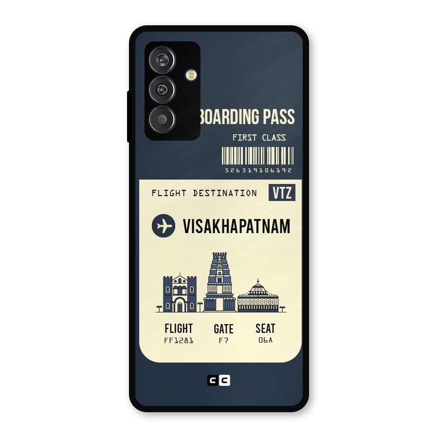Vishakapatnam Boarding Pass Metal Back Case for Galaxy F13