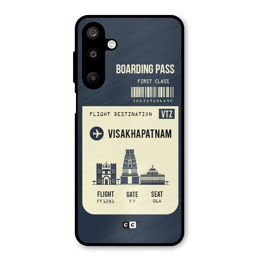 Vishakapatnam Boarding Pass Metal Back Case for Galaxy M16