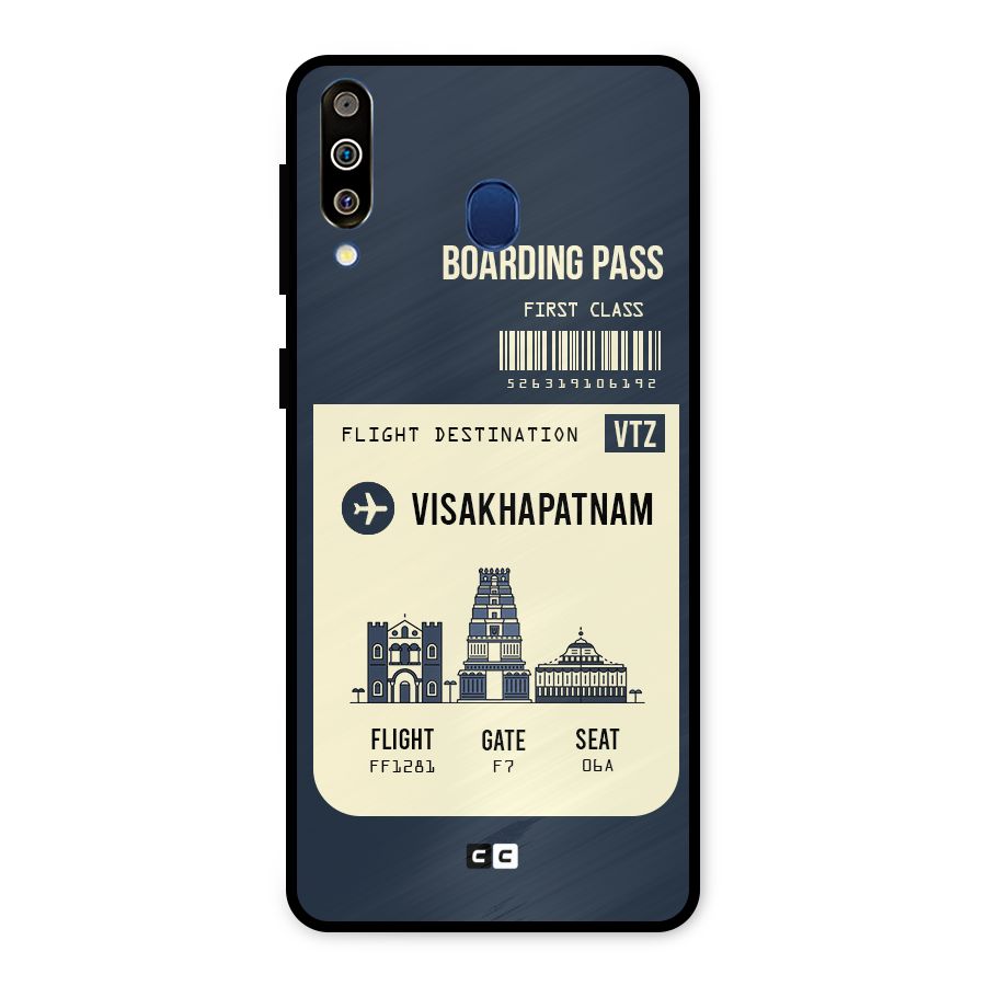 Vishakapatnam Boarding Pass Metal Back Case for Galaxy M30