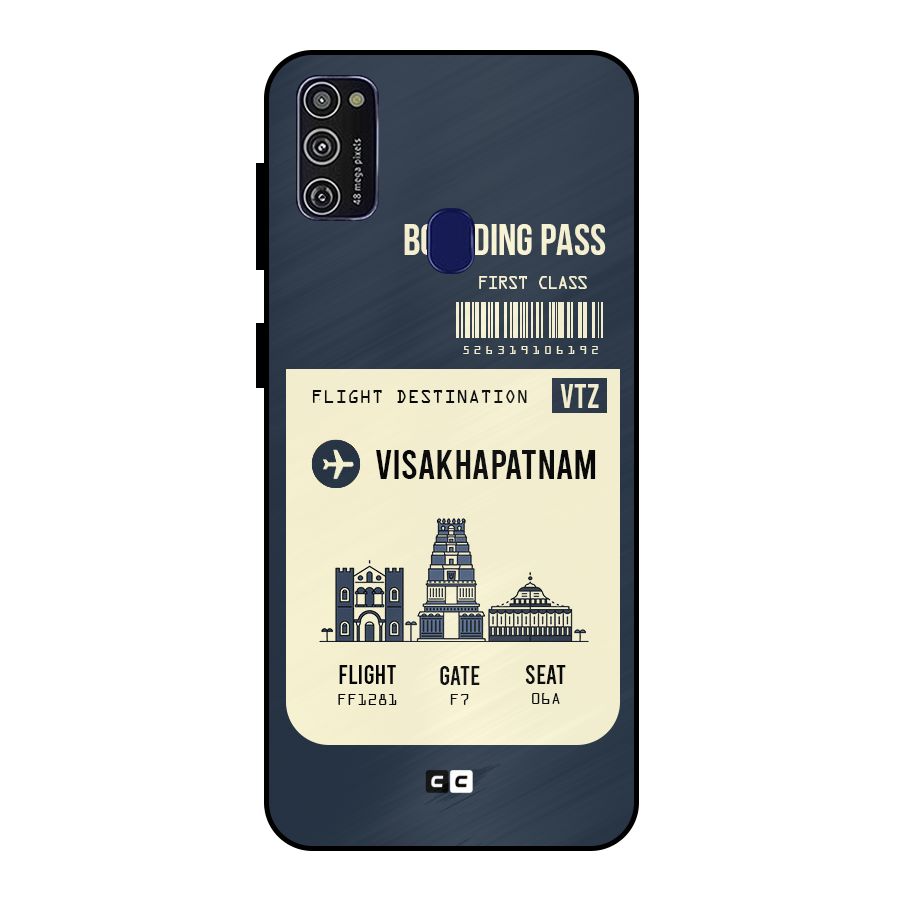 Vishakapatnam Boarding Pass Metal Back Case for Galaxy M30s