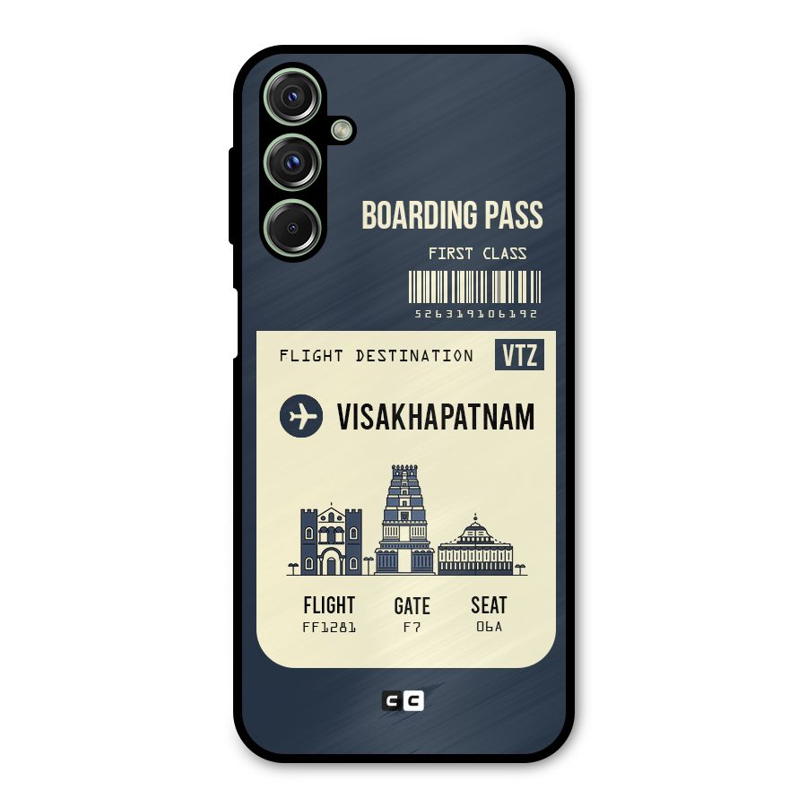 Vishakapatnam Boarding Pass Metal Back Case for Galaxy M34