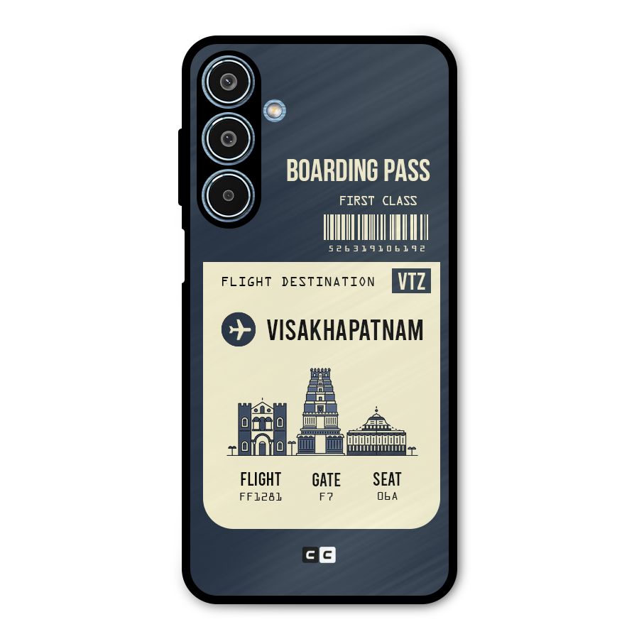 Vishakapatnam Boarding Pass Metal Back Case for Galaxy M35