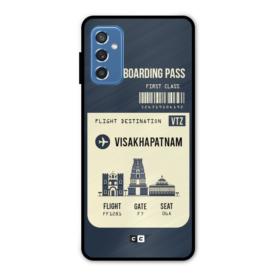 Vishakapatnam Boarding Pass Metal Back Case for Galaxy M52 5G