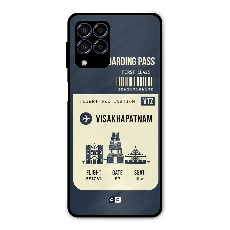 Vishakapatnam Boarding Pass Metal Back Case for Galaxy M53 5G