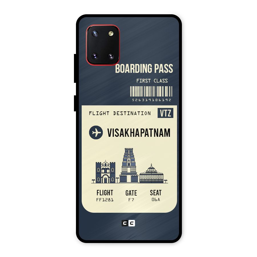 Vishakapatnam Boarding Pass Metal Back Case for Galaxy Note 10 Lite