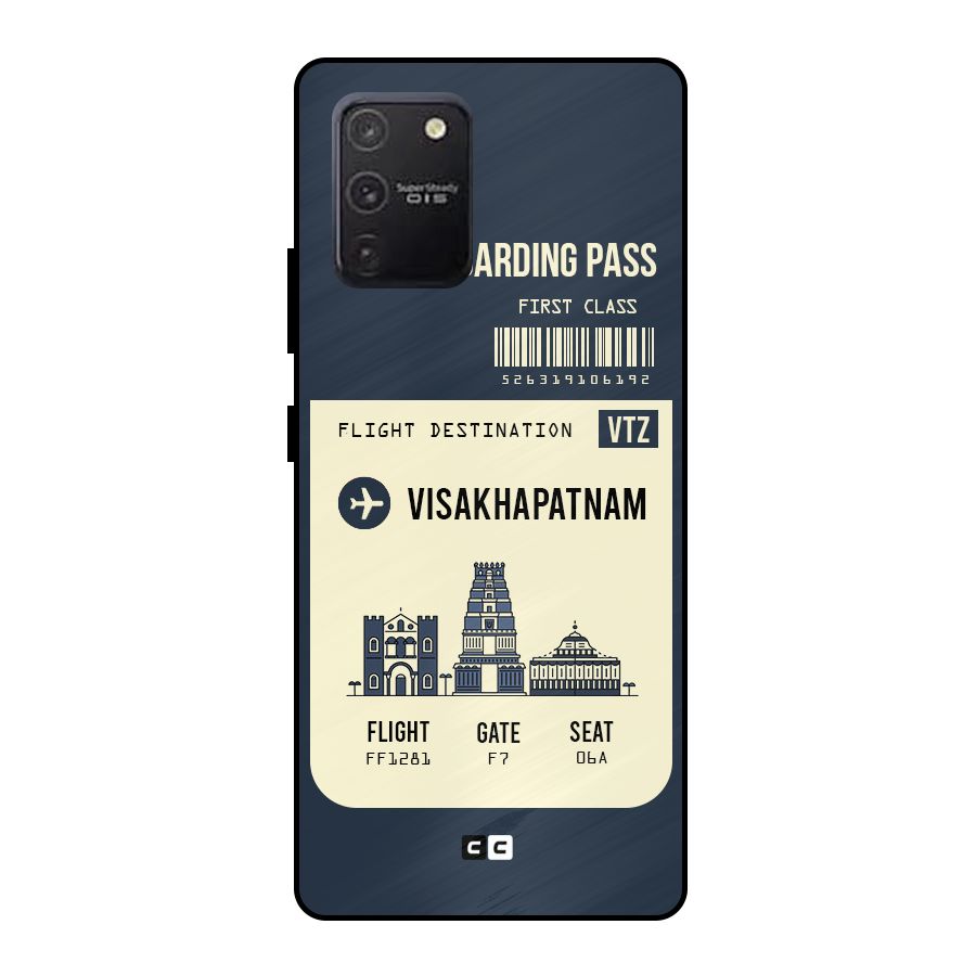 Vishakapatnam Boarding Pass Metal Back Case for Galaxy S10 Lite