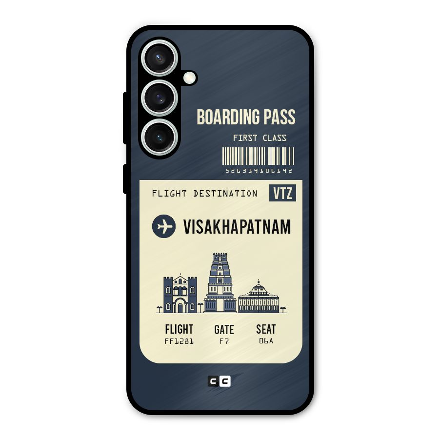 Vishakapatnam Boarding Pass Metal Back Case for Galaxy S23 FE