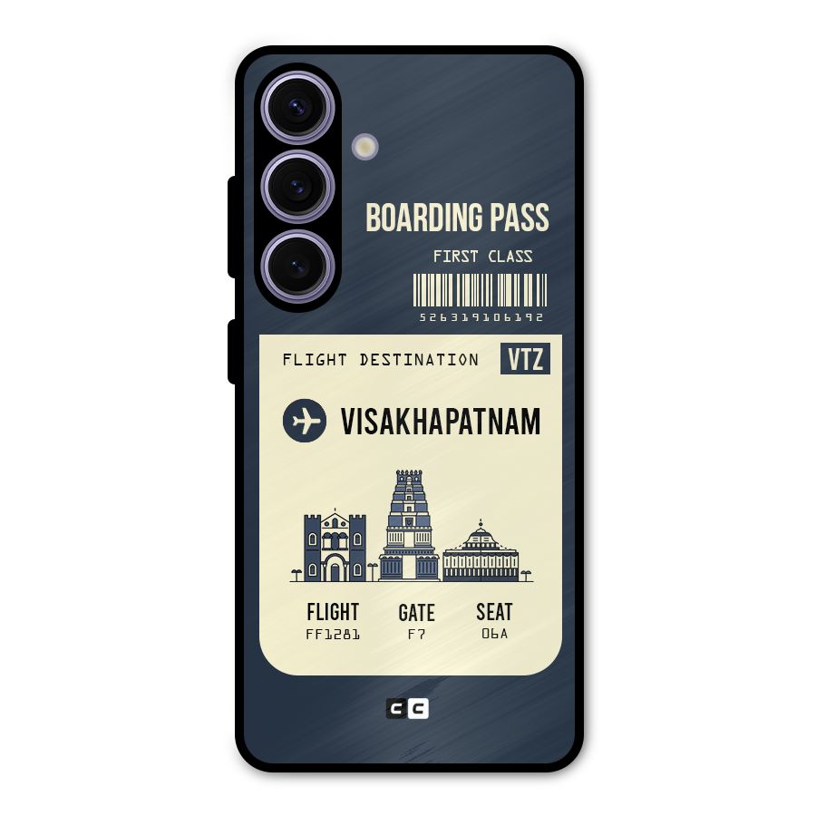 Vishakapatnam Boarding Pass Metal Back Case for Galaxy S24