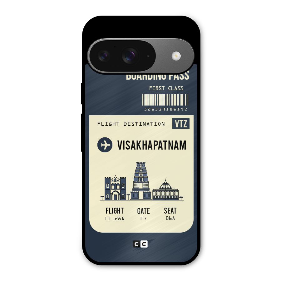 Vishakapatnam Boarding Pass Metal Back Case for Google Pixel 9