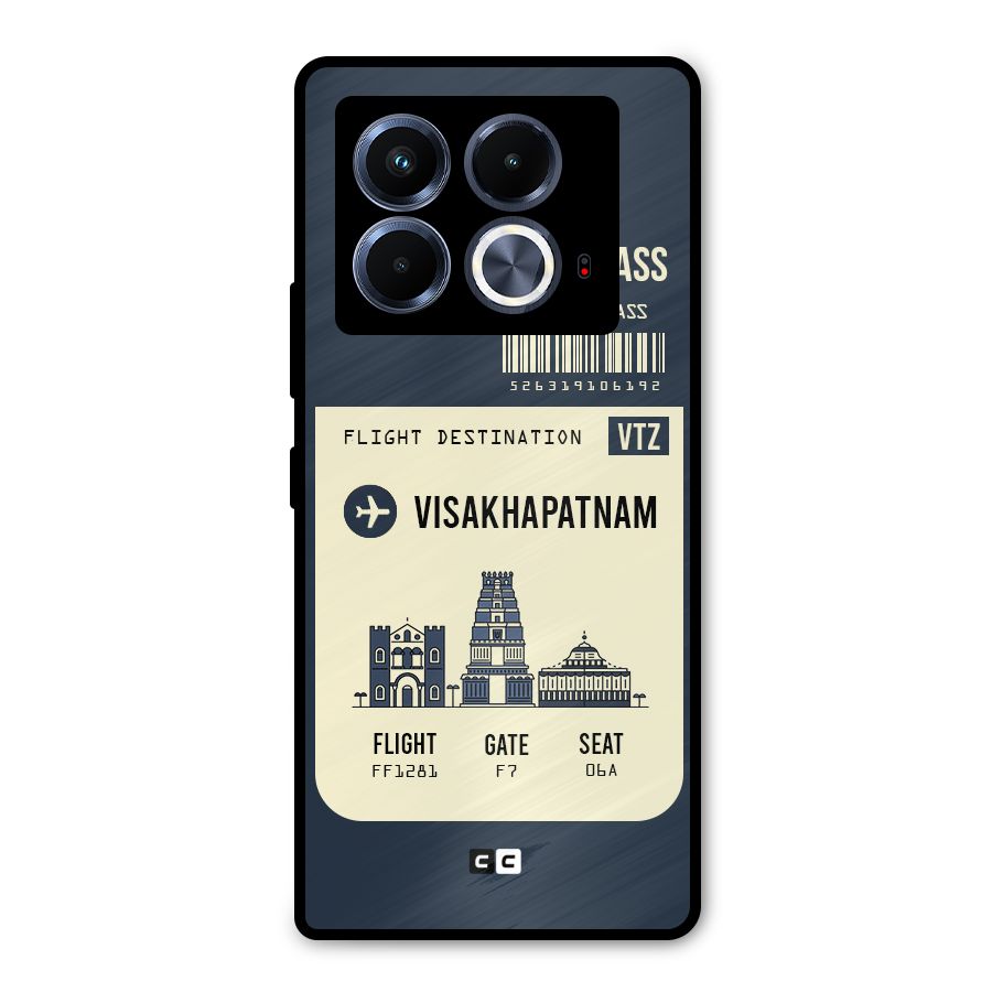Vishakapatnam Boarding Pass Metal Back Case for Infinix Note 40 5G