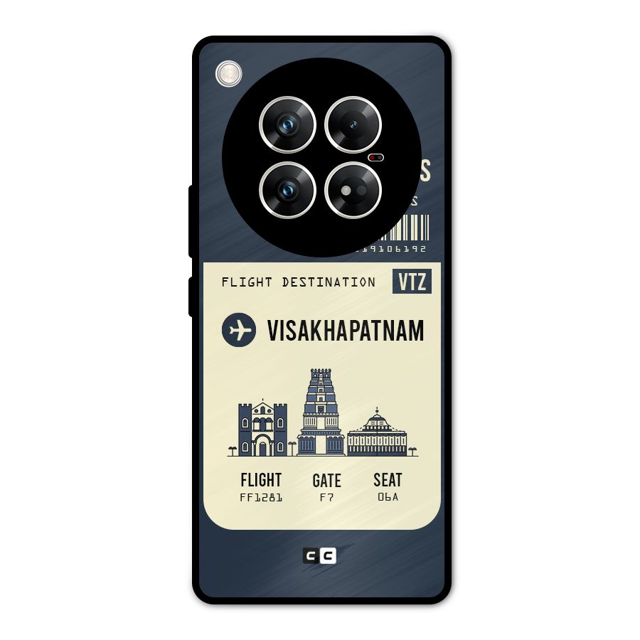 Vishakapatnam Boarding Pass Metal Back Case for Infinix Zero 40 5G
