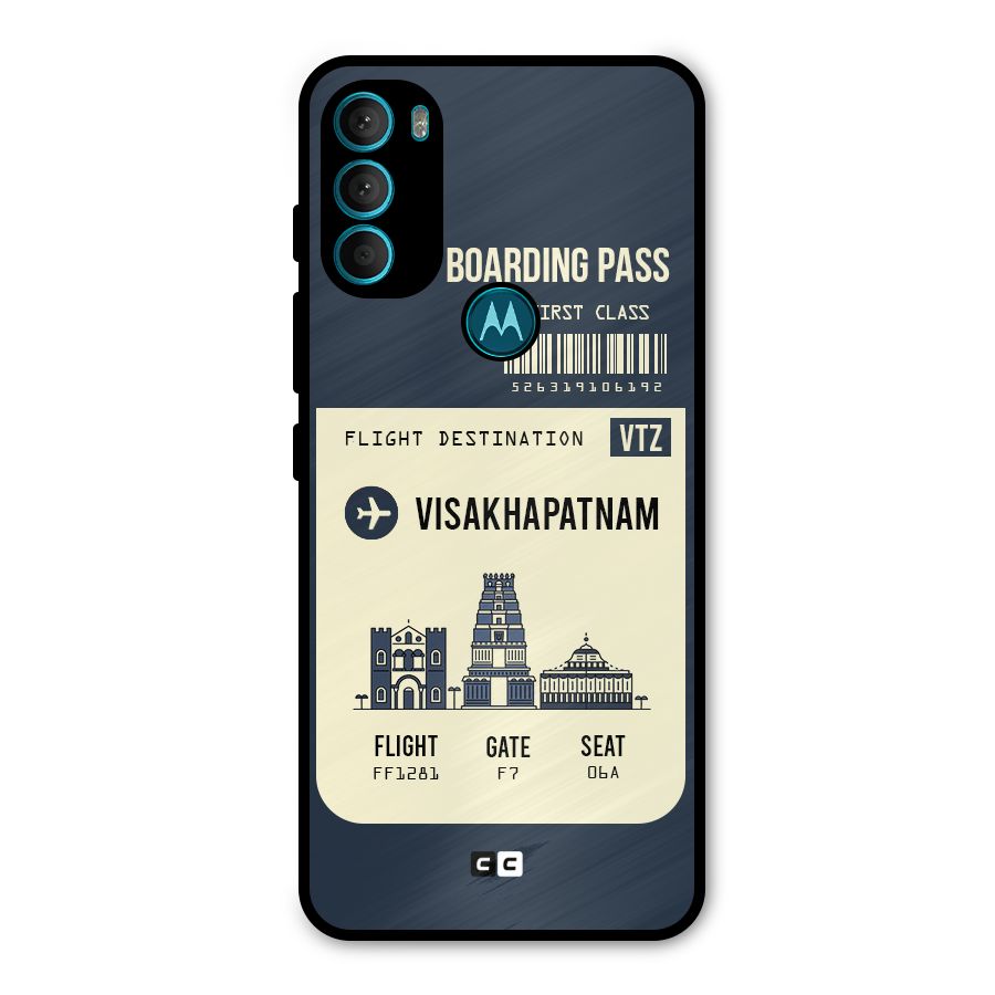 Vishakapatnam Boarding Pass Metal Back Case for Moto G71 5G