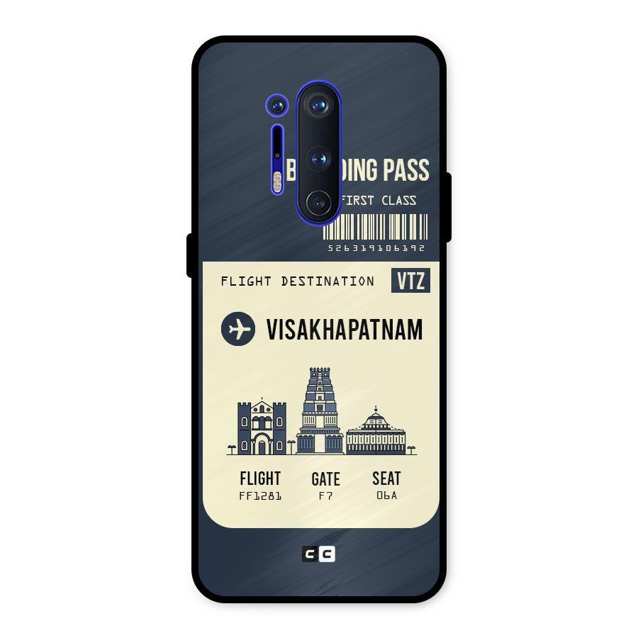 Vishakapatnam Boarding Pass Metal Back Case for OnePlus 8 Pro