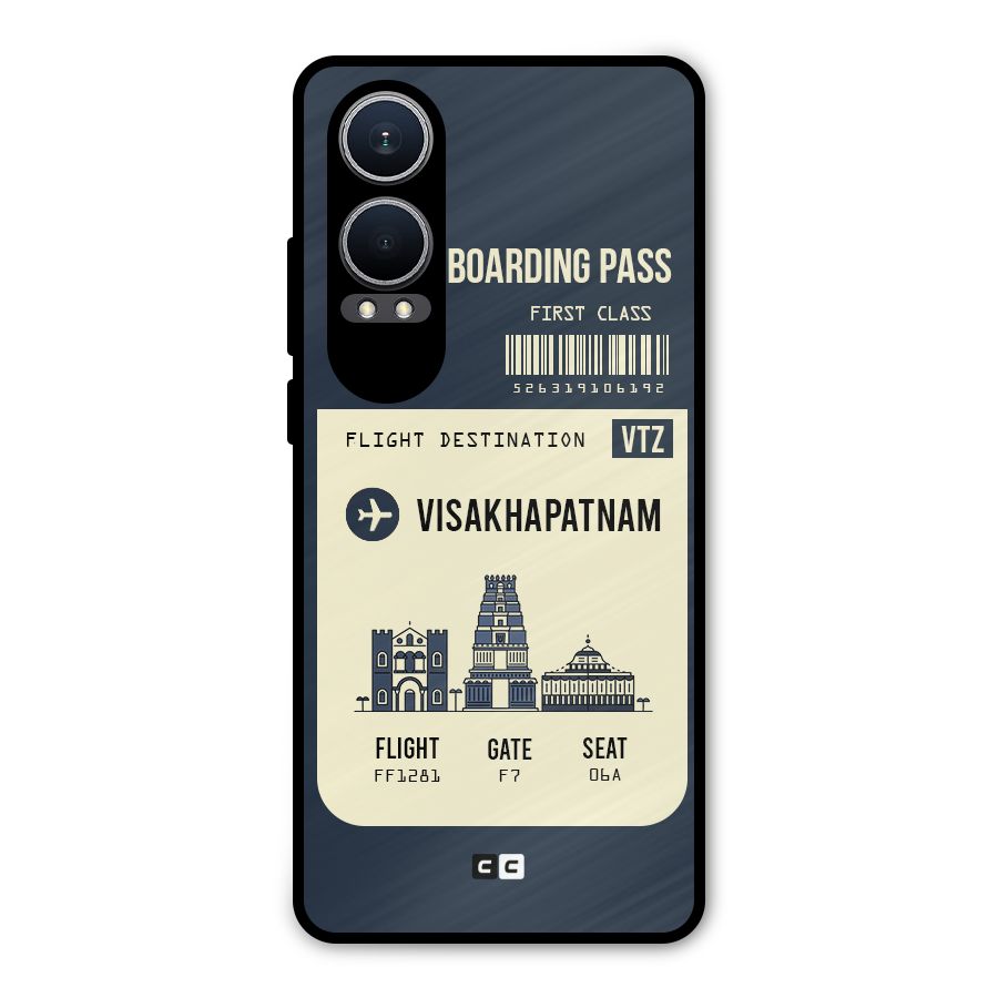 Vishakapatnam Boarding Pass Metal Back Case for OnePlus Nord CE4 Lite