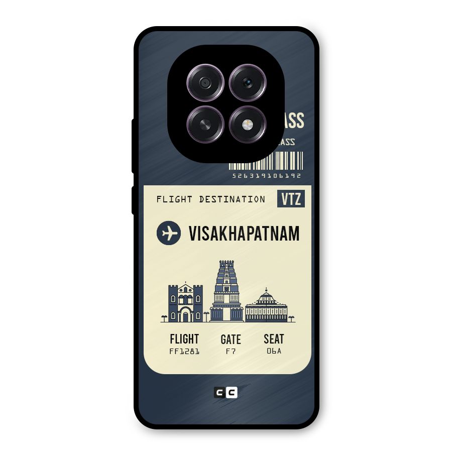 Vishakapatnam Boarding Pass Metal Back Case for Oppo F29