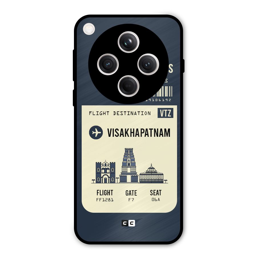 Vishakapatnam Boarding Pass Metal Back Case for Oppo Find X8