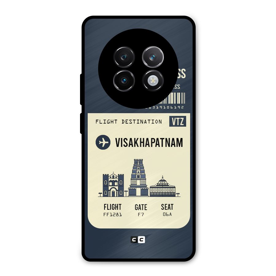 Vishakapatnam Boarding Pass Metal Back Case for Realme 13 Plus
