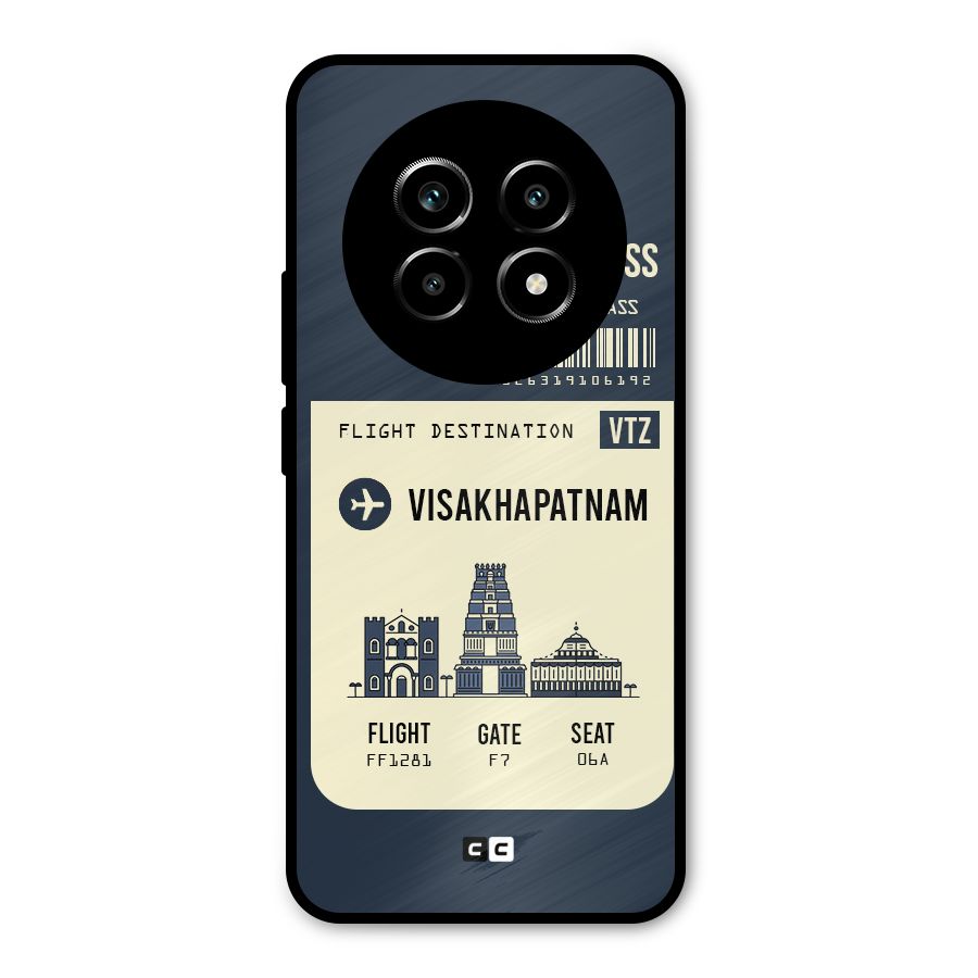 Vishakapatnam Boarding Pass Metal Back Case for Realme 13 Pro