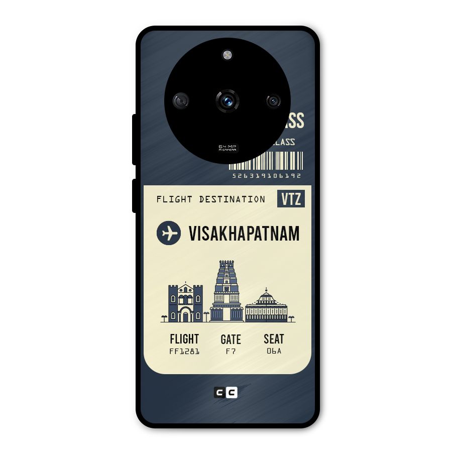 Vishakapatnam Boarding Pass Metal Back Case for Realme Narzo 60 5G