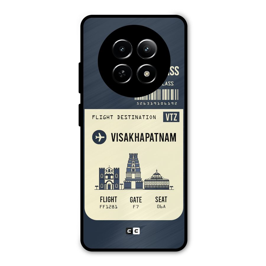 Vishakapatnam Boarding Pass Metal Back Case for Realme Narzo 70x 5G