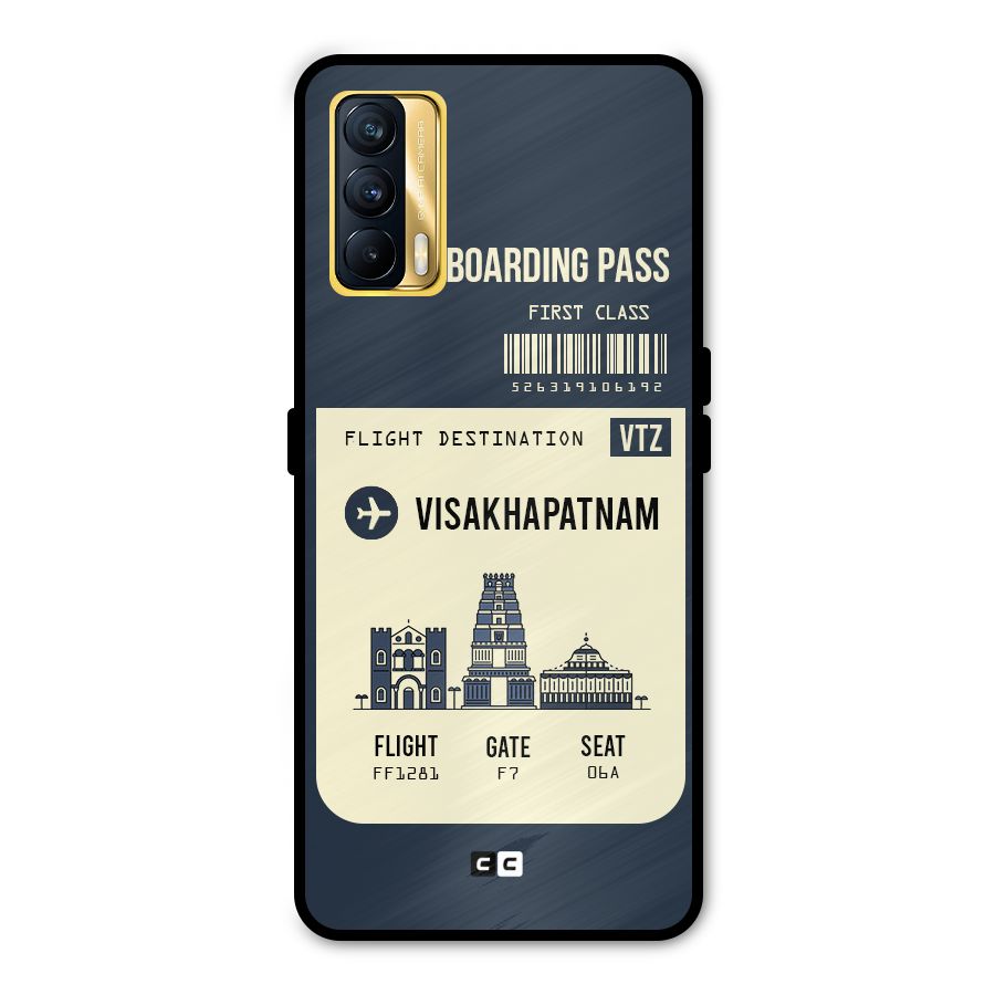 Vishakapatnam Boarding Pass Metal Back Case for Realme X7