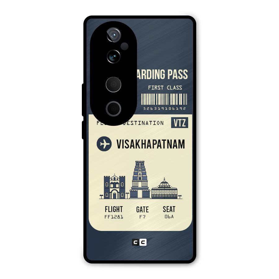 Vishakapatnam Boarding Pass Metal Back Case for Vivo T3 Ultra