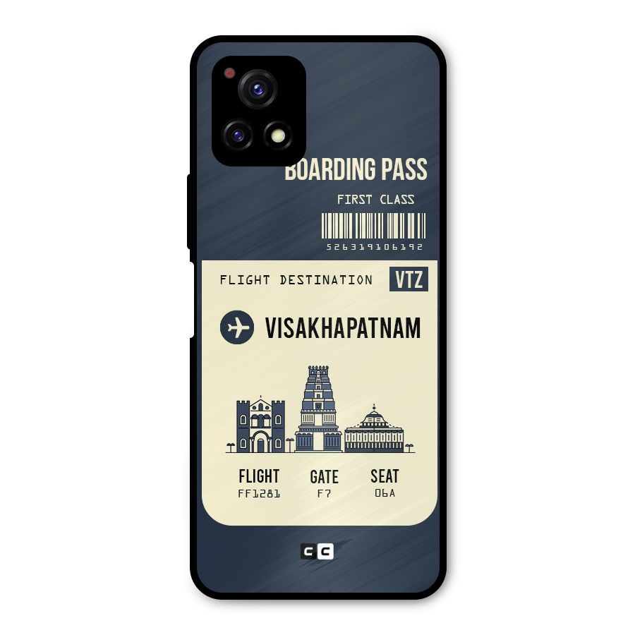 Vishakapatnam Boarding Pass Metal Back Case for Vivo Y72 5G