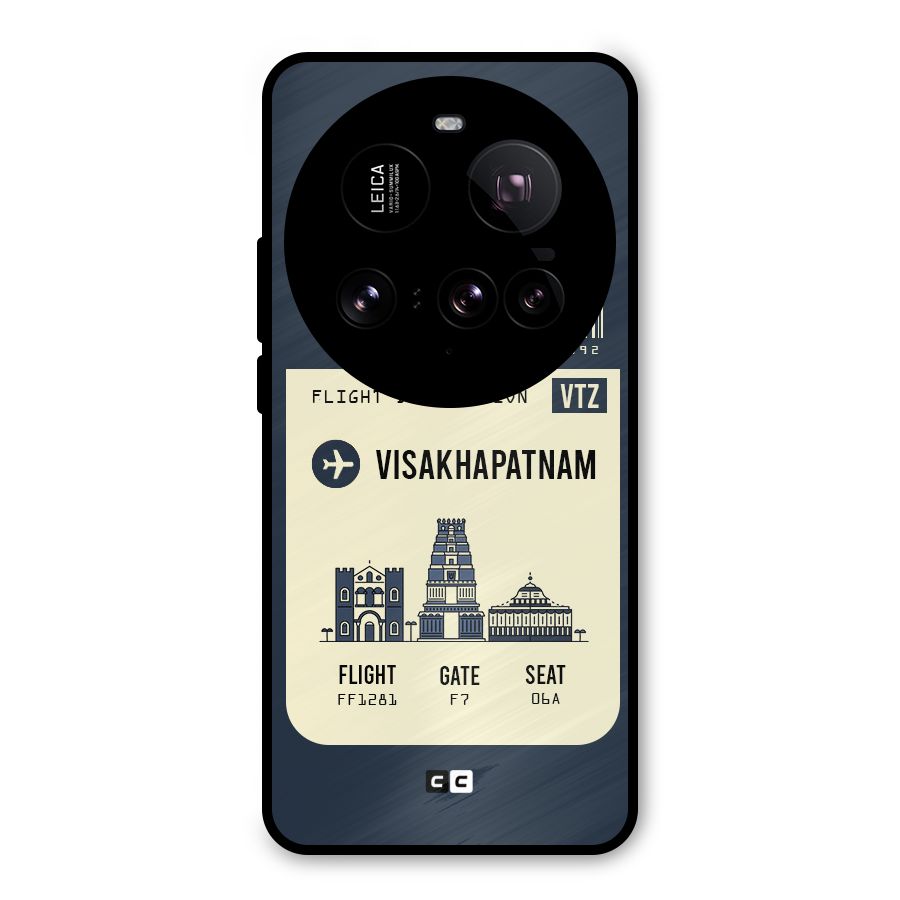 Vishakapatnam Boarding Pass Metal Back Case for Xiaomi 15 Ultra